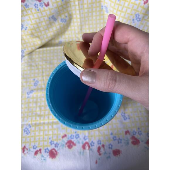 SHIPS IN 24 HRS Lilly Pulitzer 24 Oz New Acrylic/Plastic Tumbler BLUE - Picture 2 of 4